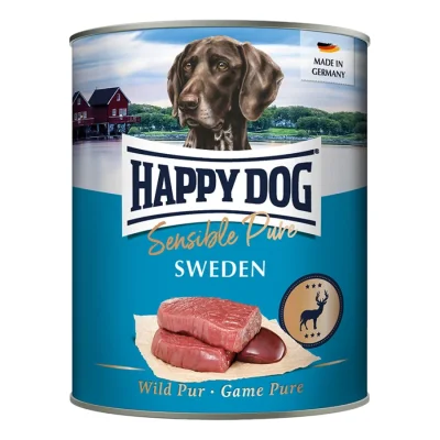 HAPPY DOG Sensible Pure nourriture humide chien adulte 6x800 g Gibier