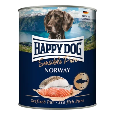 HAPPY DOG Sensible Pure nourriture humide chien adulte 6x800 g Poisson de mer