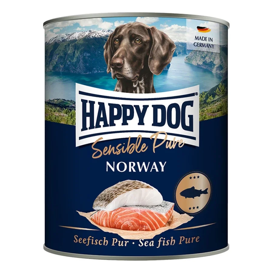 HAPPY DOG Sensible Pure nourriture humide chien adulte 6x800 g Poisson de mer