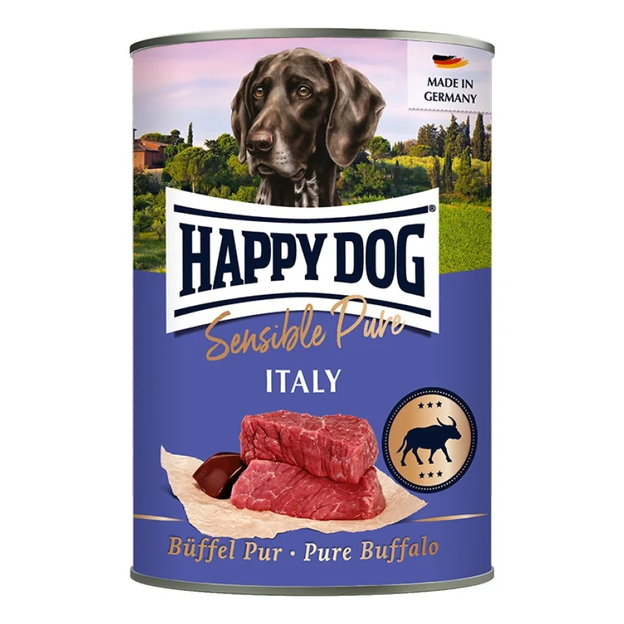 HAPPY DOG Sensible Pure pâtée pour chien adulte 6x400 g Buffle