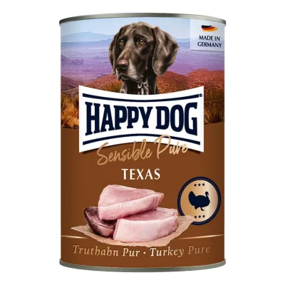 HAPPY DOG Sensible Pure pâtée pour chien adulte 6x400 g Dinde