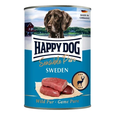HAPPY DOG Sensible Pure pâtée pour chien adulte 6x400 g Gibier