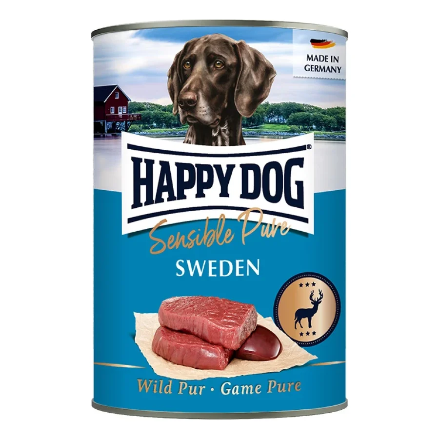 HAPPY DOG Sensible Pure pâtée pour chien adulte 6x400 g Gibier