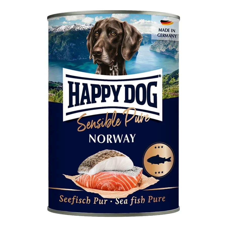 HAPPY DOG Sensible Pure pâtée pour chien adulte 6x400 g Poisson de mer