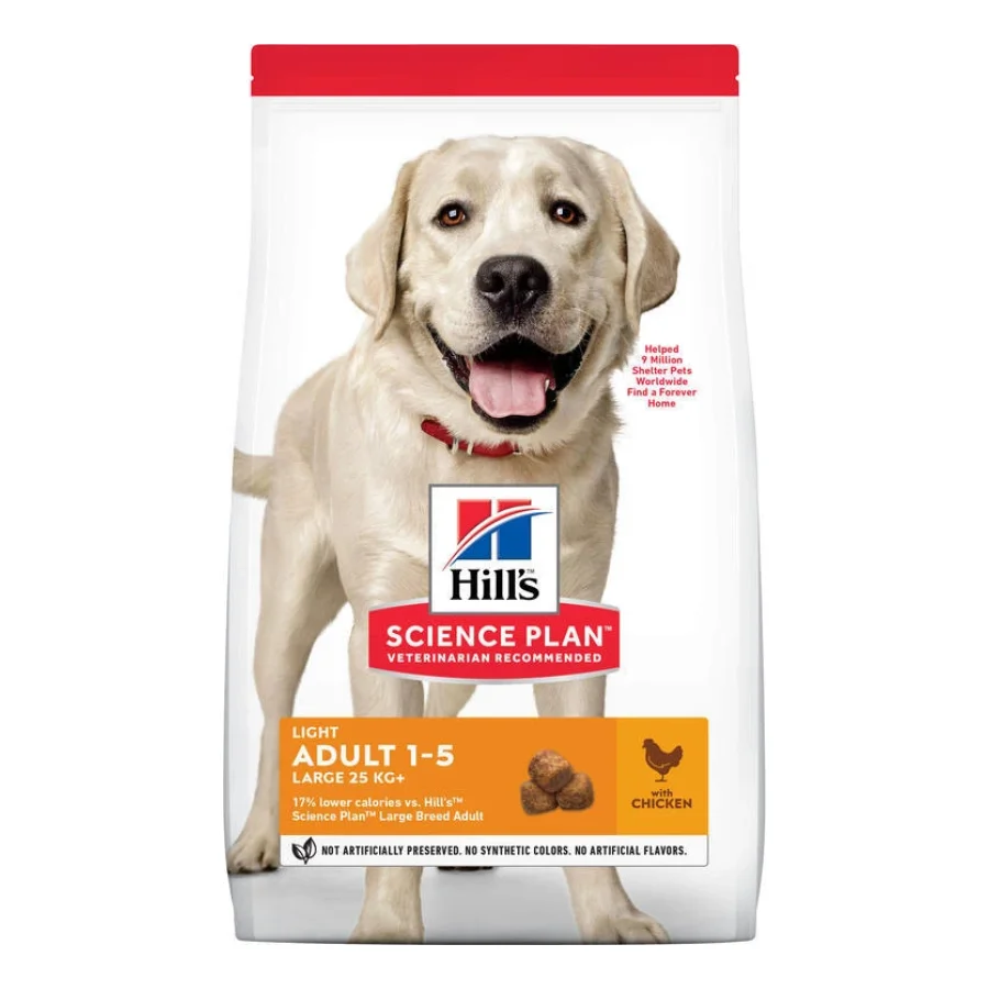 Hill's Croquettes pour chien Science Plan, Adult, grande race, Light, au poulet 14 kg