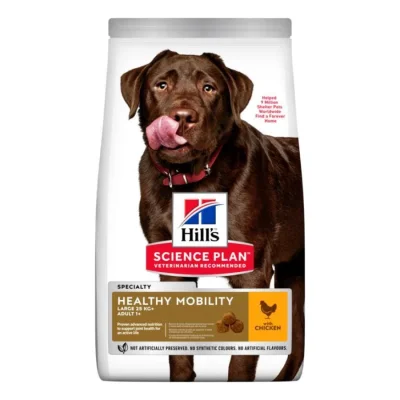 Hill's Croquettes pour chien Science Plan, Adulte, Grande Race, Healthy Mobility, au poulet 14 kg