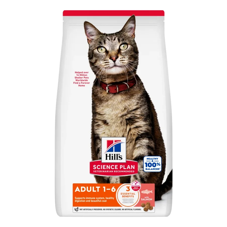 Hill's Croquettes Science Plan pour chat adulte au saumon 7 kg