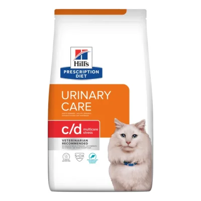 Hill's Prescription Diet c/d Multicare Stress Urinary Care Croquette Chat Adulte Poisson marin 3 kg