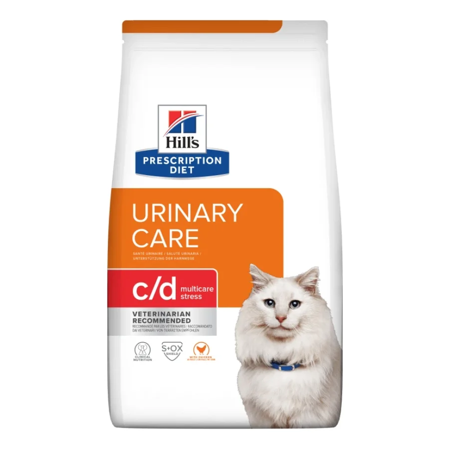 Hill's Prescription Diet c/d Multicare Stress Urinary Care Croquette Chat Adulte Poulet 8 kg