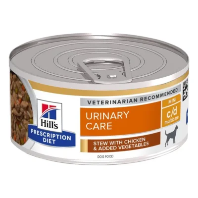 Hill's Prescription Diet c/d Multicare Urinary Care Boîtes de Ragoût Chien Adulte 24 x 156 g
