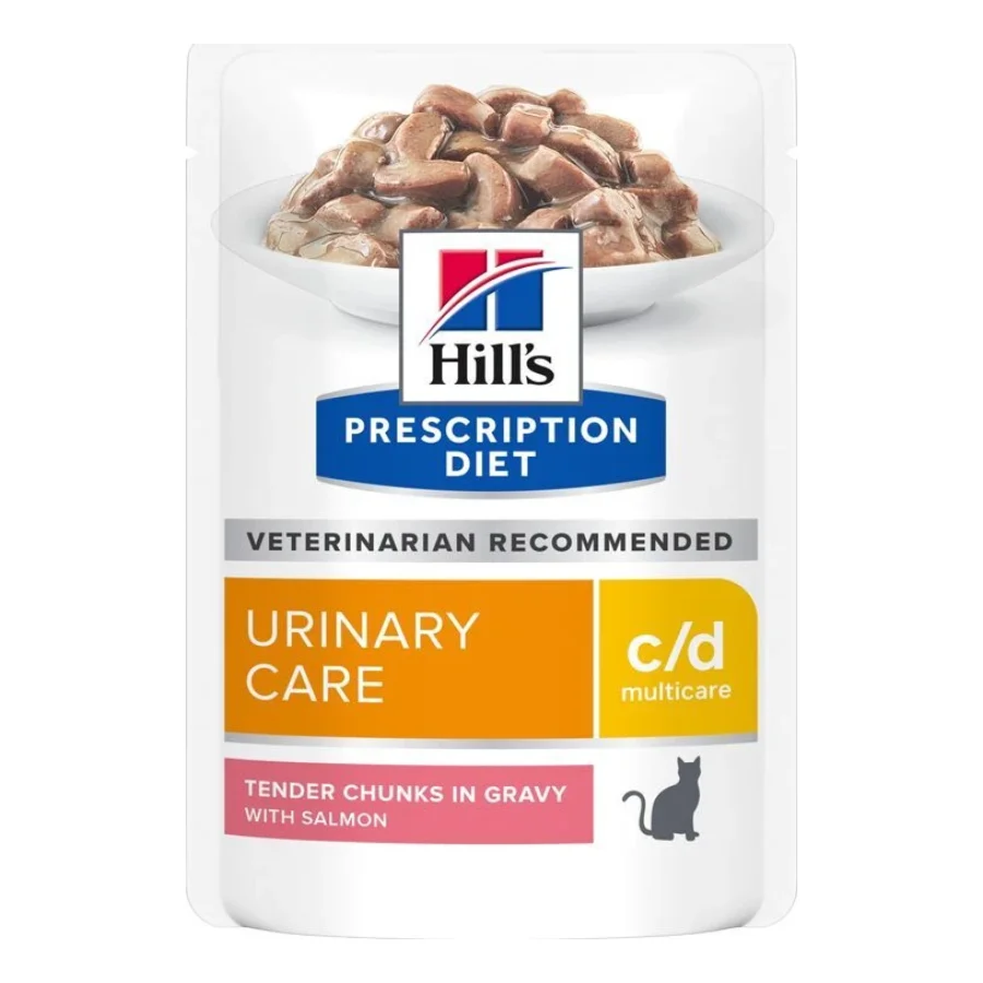 Hill's Prescription Diet c/d Multicare Urinary Care Chat Adulte Saumon 24x85 g