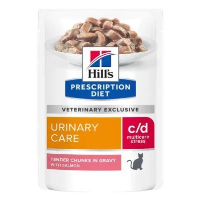 Hill's Prescription Diet c/d Urinary Stress Saumon 48x85 g