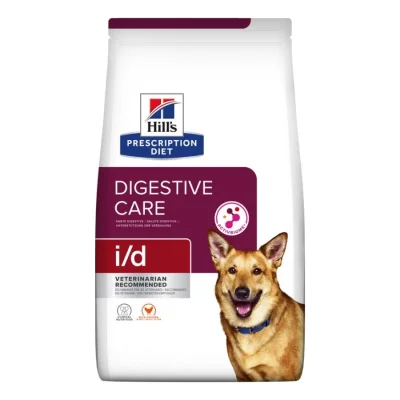 Hill's Prescription Diet i/d Croquettes pour chiens, Adultes, au poulet pour soutenir la digestion 12 kg