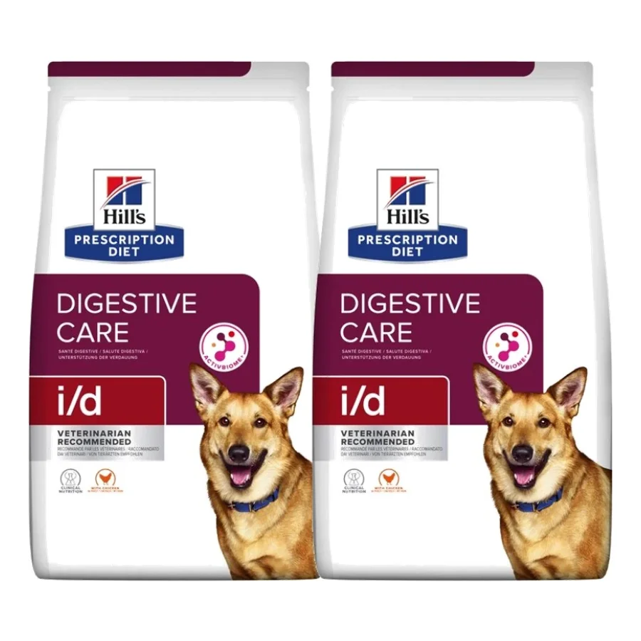 Hill's Prescription Diet i/d Croquettes pour chiens, Adultes, au poulet pour soutenir la digestion 2x12 kg