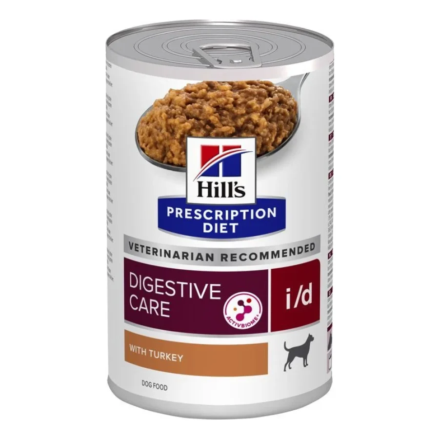 Hill's Prescription Diet i/d nourriture humide pour chiens, adultes, avec dinde pour soutenir la digestion 12x360 g