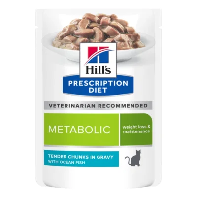 Hill's Prescription Diet Metabolic Weight Management Mini au poulet Poisson marin 12x85 g