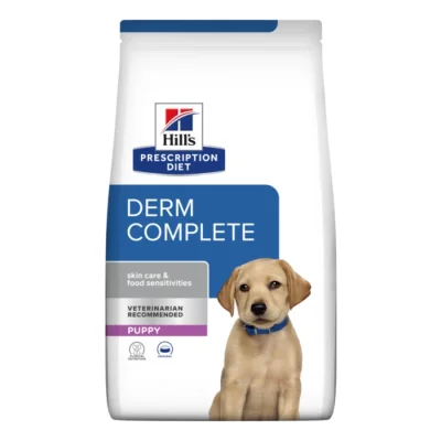 Hill's Prescription Diet Puppy Derm Complete au riz et à l’œuf 4 kg