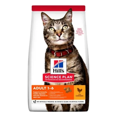 Hill's Science Plan croquettes pour chat, adulte, Poulet 10 kg