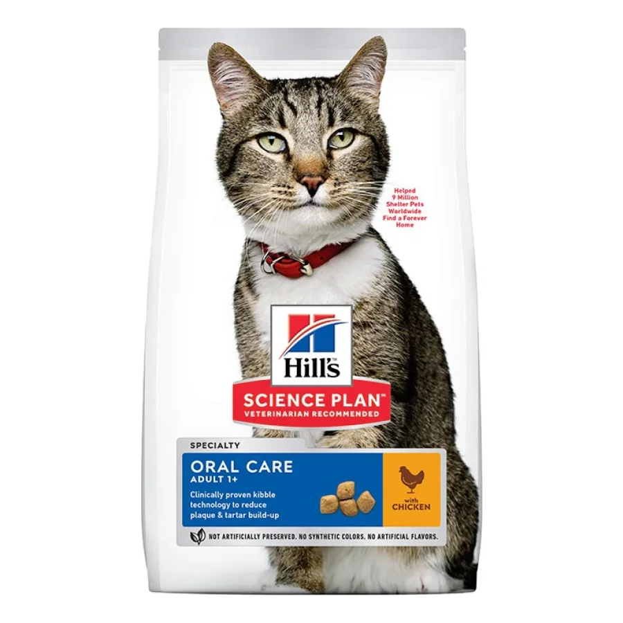 Hill's Science Plan Croquettes pour chat, Adulte, Soin Oral, au poulet 7 kg
