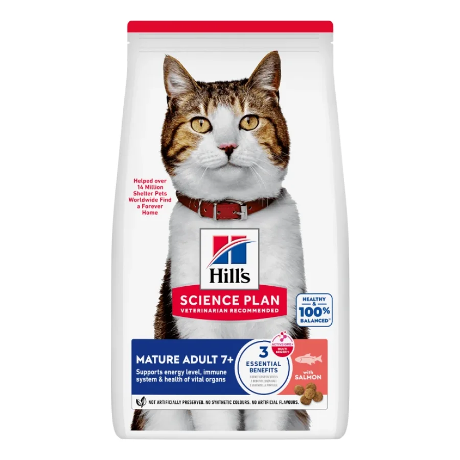 Hill's Science Plan croquettes pour chat, Mature Adult, Saumon 10 kg