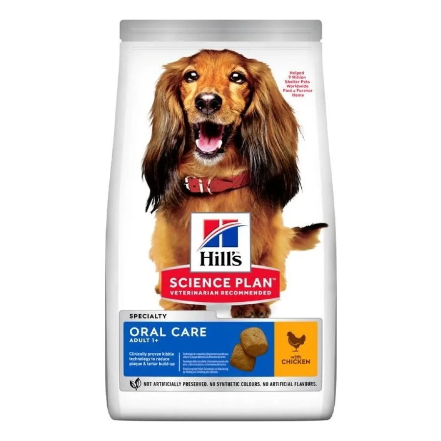 Hill's Science Plan Croquettes pour chien, Adulte, Soin Oral, au poulet 12 kg