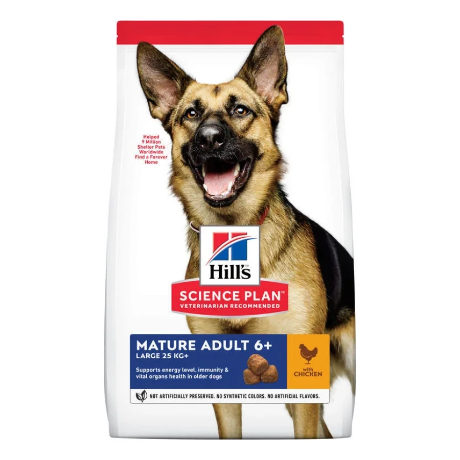 Hill's Science Plan croquettes pour chien, Mature Adult 6+, grande race, au poulet 14 kg
