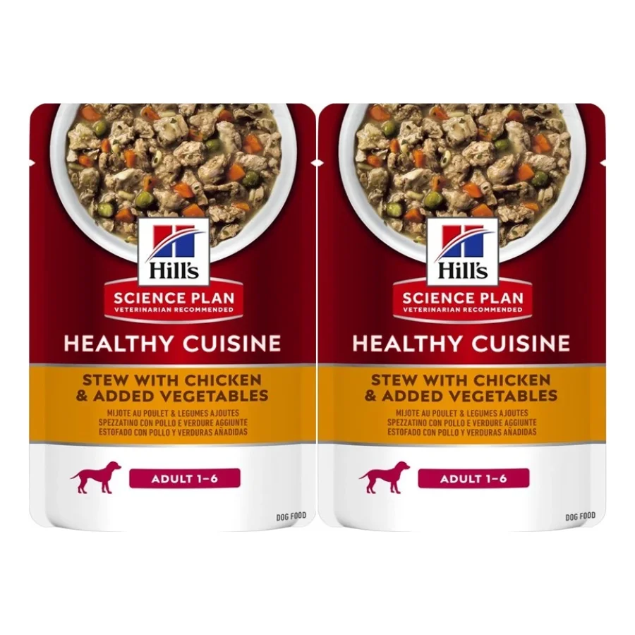 Hill's Science Plan Healthy Cuisine Adult Au Poulet Aux Légumes Ajoutés 12 x 90 g 24x90 g