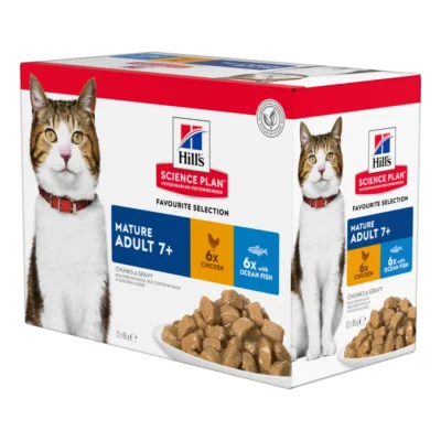 Hill's Science Plan Mature Adult 7+ Multipack Poulet 12x85 g
