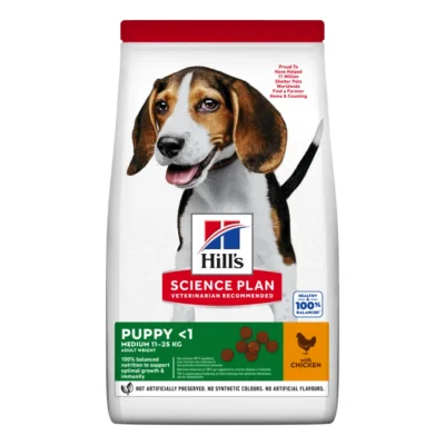 Hill's Science Plan Medium nourriture pour chiots, avec DHA issu d’huile de poisson Poulet 18 kg