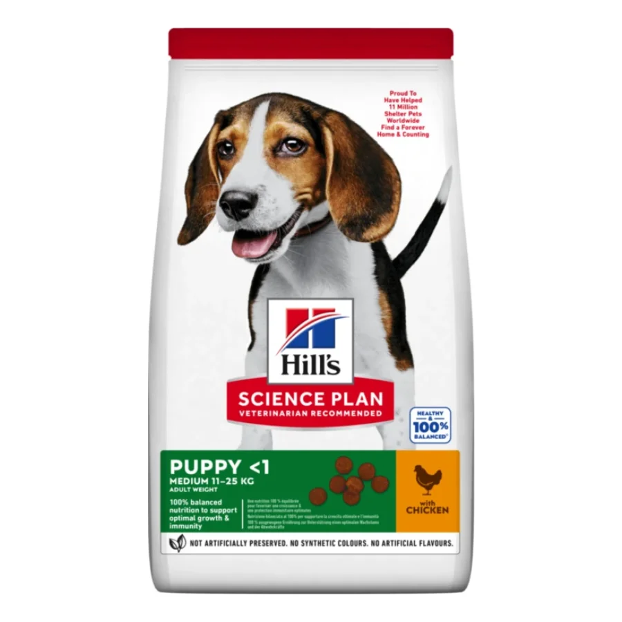 Hill's Science Plan Medium nourriture pour chiots, avec DHA issu d’huile de poisson Poulet 18 kg