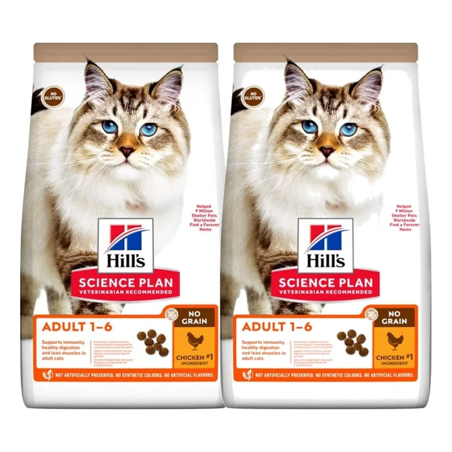 Hill's Science Plan No Grain Adult au poulet sans céréales 2x1,5 kg