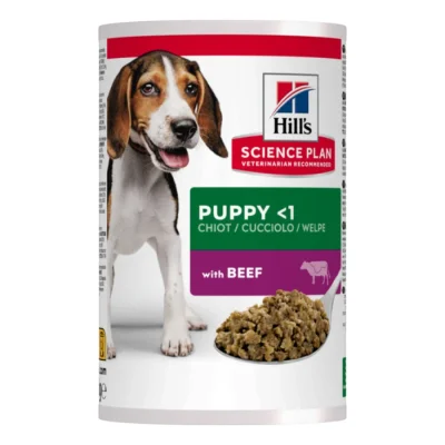 Hill's Science Plan Nourriture humide pour chien chiot Bœuf 12x370 g
