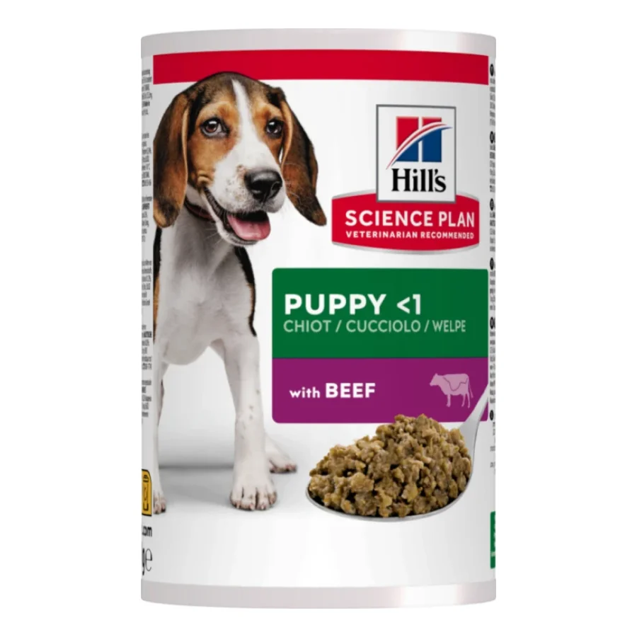 Hill's Science Plan Nourriture humide pour chien chiot Bœuf 12x370 g