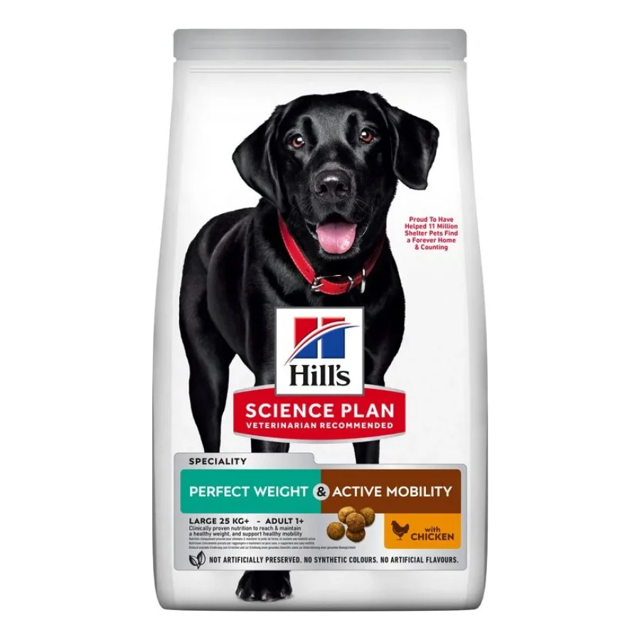 Hill's Science Plan Perfect Weight + Active Mobility Adult Large Breed au poulet 12 kg