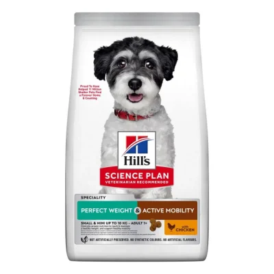 Hill's Science Plan Perfect Weight + Active Mobility Adult Small & Mini au poulet 6 kg