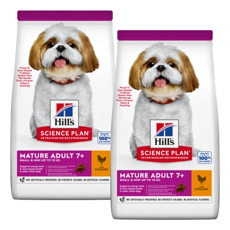 Hill's Science Plan Small & Miniature Senior 7+, Poulet 2x3 kg
