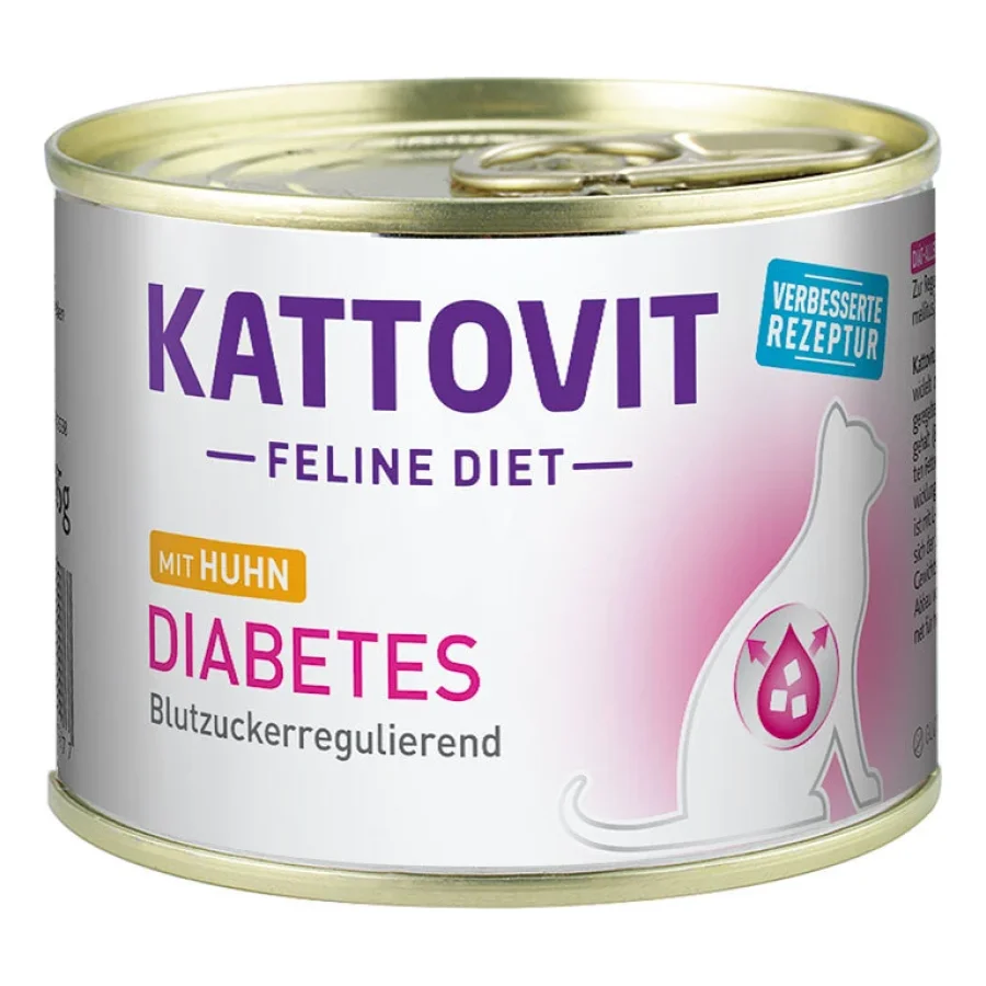 KATTOVIT Feline Diet Diabète Poulet 24x185 g