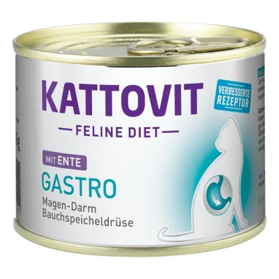 KATTOVIT Feline Diet Gastro Canard 48x185 g
