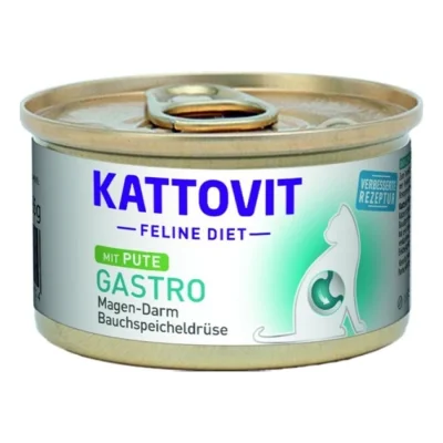 KATTOVIT Feline Diet Gastro Dinde 12x85 g