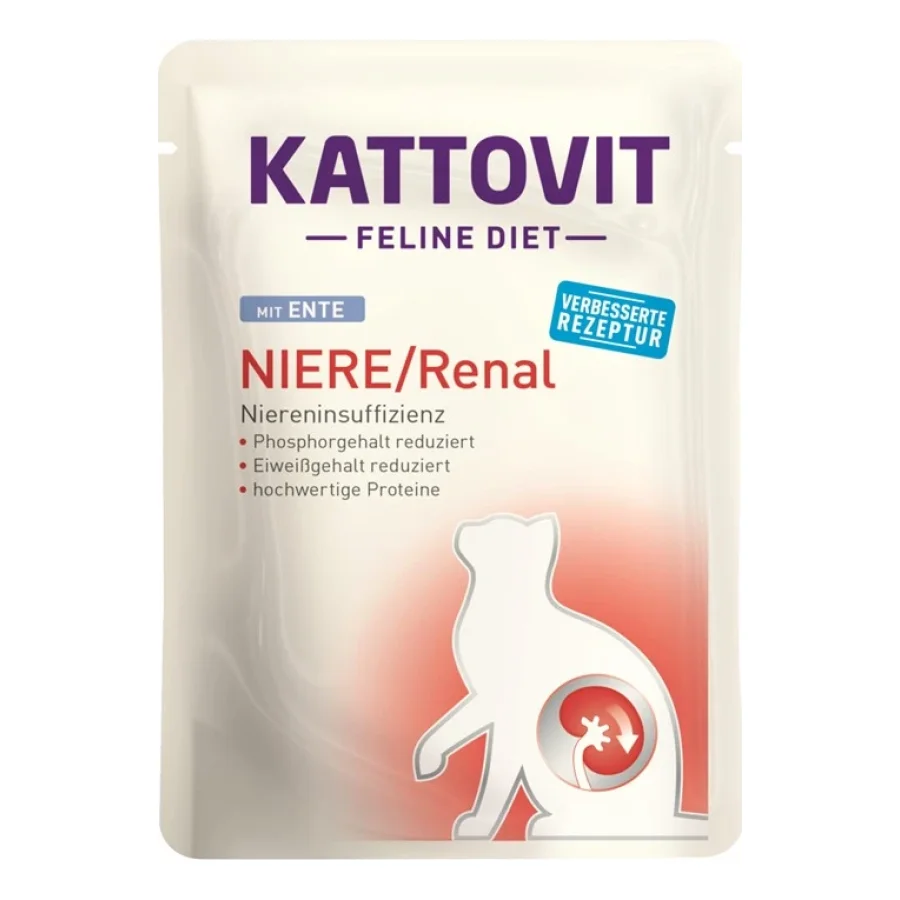 KATTOVIT Feline Diet Reins/Renal Canard 96x85 g