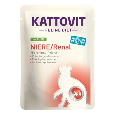 KATTOVIT Feline Diet Reins/Renal Dinde 48x85 g