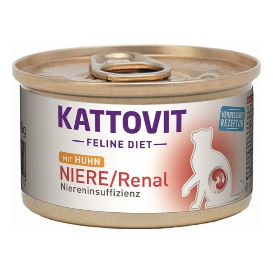 KATTOVIT Feline Diet Reins/Renal Poulet 12x85 g