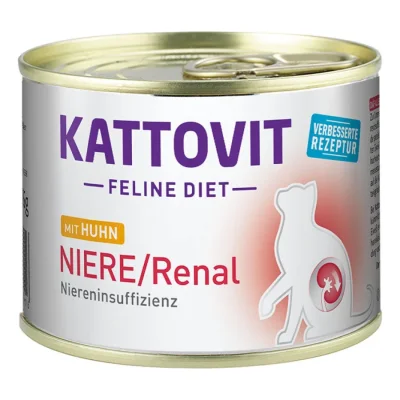 KATTOVIT Feline Diet Reins/Renal Poulet 48x185 g