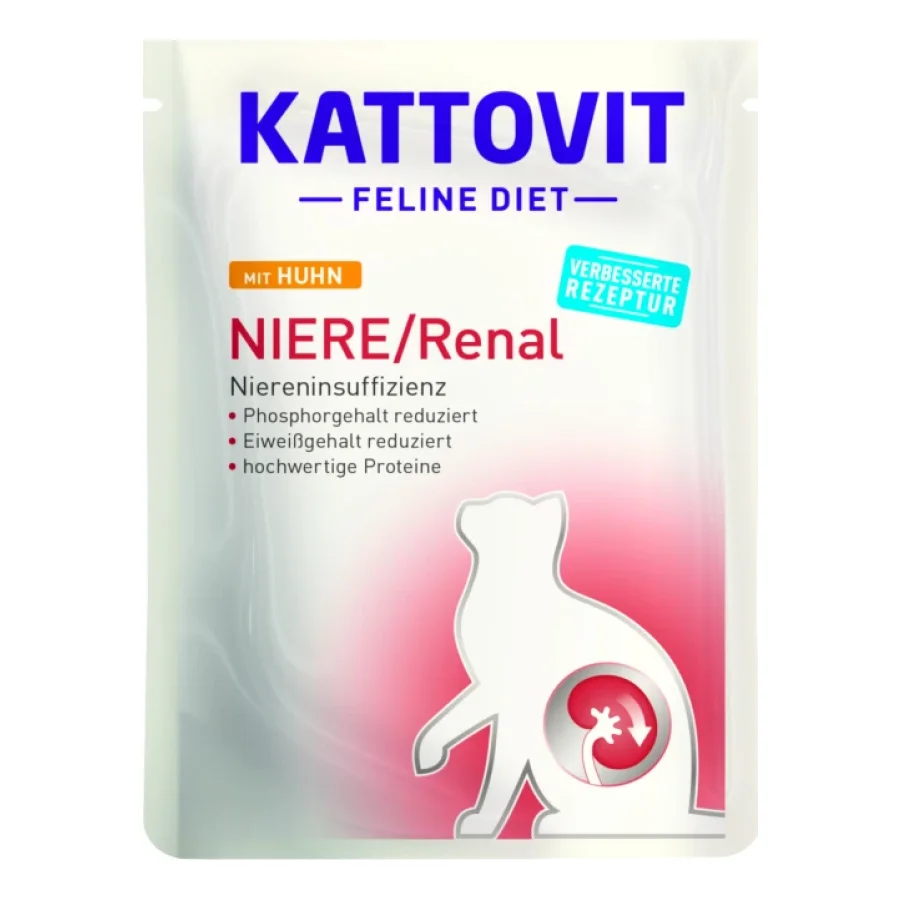 KATTOVIT Feline Diet Reins/Renal Poulet 48x85 g