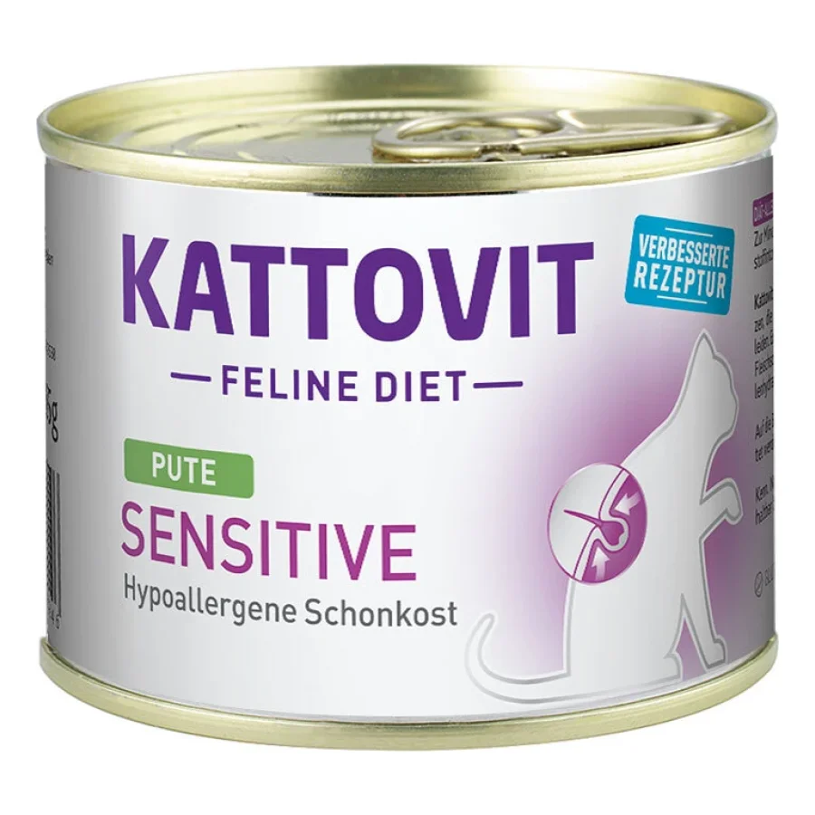 KATTOVIT Feline Diet Sensitive Dinde 48x185 g