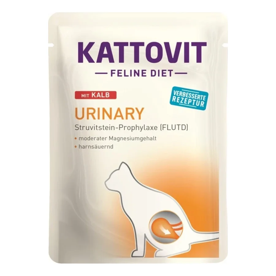 KATTOVIT Feline Diet Urinary Veau 48x85 g