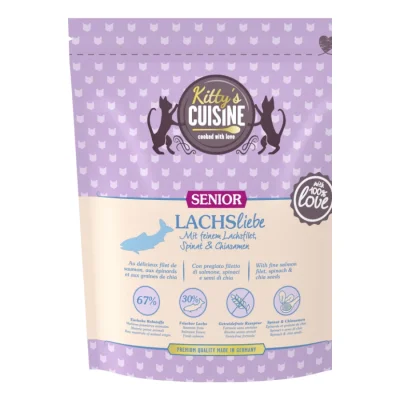 Kitty's Cuisine Cuisine de Kitty Croquettes Chat Senior Amour du Saumon 300 g
