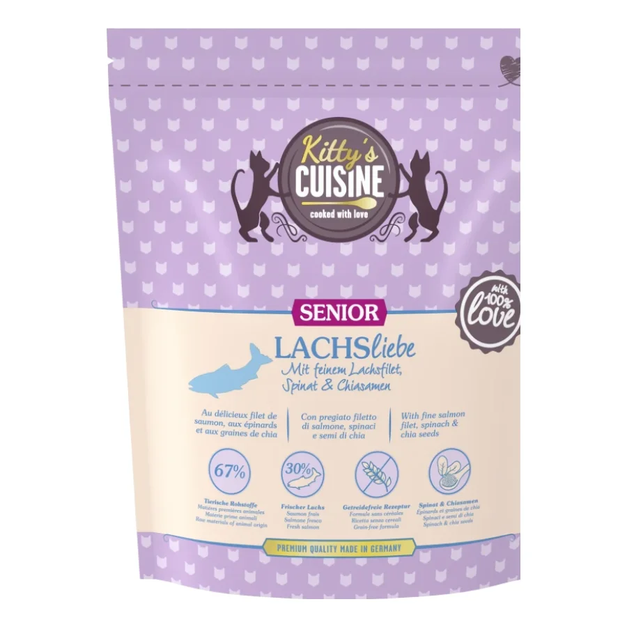 Kitty's Cuisine Cuisine de Kitty Croquettes Chat Senior Amour du Saumon 300 g