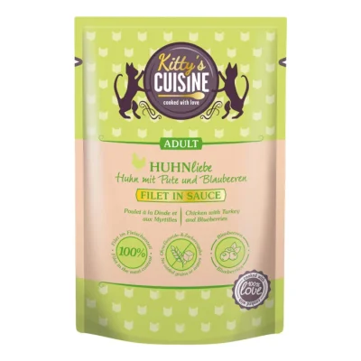 Kitty's Cuisine Cuisine de Kitty nourriture humide pour chat Amour de poulet 12 x 70g