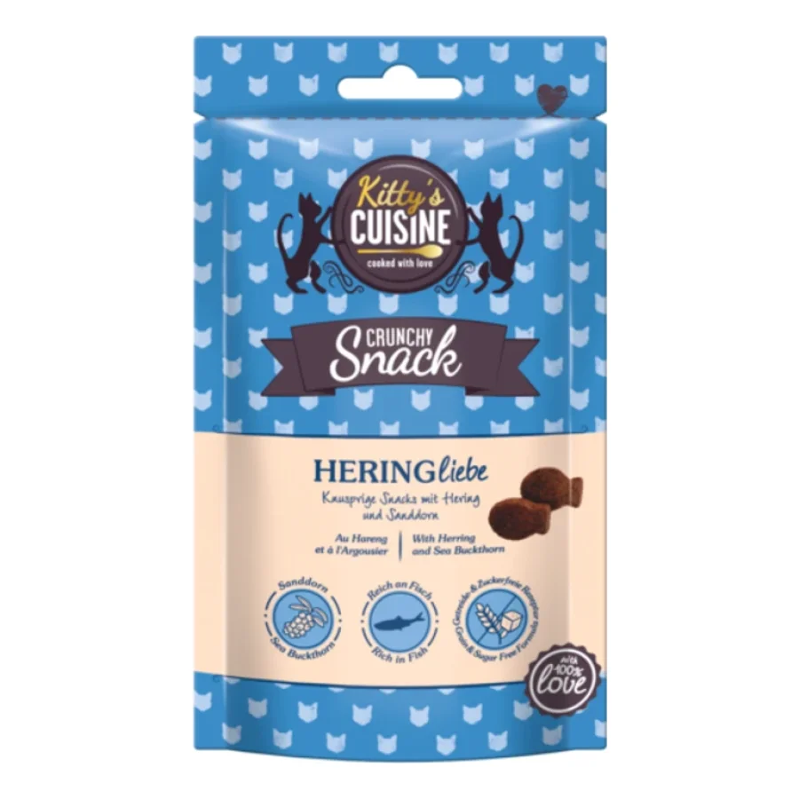 Kitty's Cuisine Kitty´s Cuisine Crunchy Snack with Love 50 g Amour de Hareng, au hareng et argousier